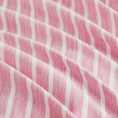 Violette Casa Pink Stripe Lior Yarn-Dyed Washed Microfibre Quilt Cover Set