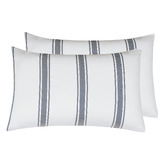 Violette Casa Soren Yarn-Dyed Washed Microfibre Fitted Sheet Set