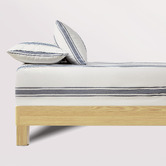 Violette Casa Soren Yarn-Dyed Washed Microfibre Fitted Sheet Set