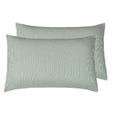 Violette Casa Eliora Yarn-Dyed Washed Microfibre Standard Pillowcases
