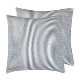 Violette Casa Eliora Yarn-Dyed Washed Microfibre European Pillowcases