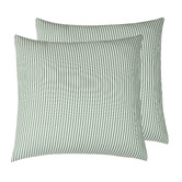 Violette Casa Eliora Yarn-Dyed Washed Microfibre European Pillowcases