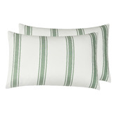 Violette Casa Soren Yarn-Dyed Washed Microfibre Standard Pillowcases