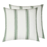 Violette Casa Soren Yarn-Dyed Washed Microfibre European Pillowcases