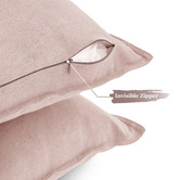 Violette Casa Selah Cotton &amp; Linen European Pillowcases