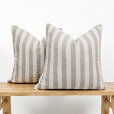 Violette Casa Brianna Square Linen &amp; Cotton Cushion Covers