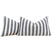 Violette Casa Brianna Rectangular Linen &amp; Cotton Cushion Covers
