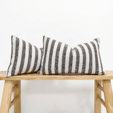 Violette Casa Brianna Rectangular Linen &amp; Cotton Cushion Covers