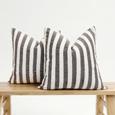 Violette Casa Brianna Square Linen &amp; Cotton Cushion Covers