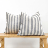 Violette Casa Brianna Square Linen &amp; Cotton Cushion Covers