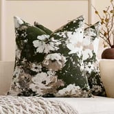 Violette Casa Moss Nikita Chenille Cushion Covers
