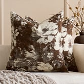Violette Casa Brown Nikita Chenille Cushion Covers