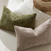 Violette Casa Caitlyn Rectangular Chenille Cushion Covers