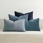 Violette Casa 4 Piece Kenzie Rectangular Chenille Cushion Cover Set
