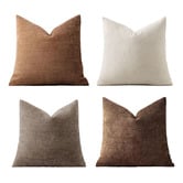 Violette Casa 4 Piece Bryce Chenille Cushion Set