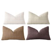 Violette Casa 4 Piece Seth Rectangular Cushion Cover Set
