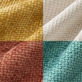 Violette Casa 4 Piece Kenzie Chenille Cushion Cover Set