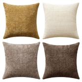 Violette Casa 4 Piece Kenzie Chenille Cushion Cover Set