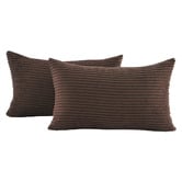 Violette Casa Gracie Rectangular Corduroy Velvet Cushion Covers