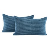 Violette Casa Gracie Rectangular Corduroy Velvet Cushion Covers