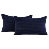 Violette Casa Gracie Rectangular Corduroy Velvet Cushion Covers