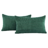 Violette Casa Gracie Rectangular Corduroy Velvet Cushion Covers