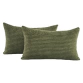 Violette Casa Gracie Rectangular Corduroy Velvet Cushion Covers