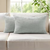 Violette Casa Gracie Rectangular Corduroy Velvet Cushion Covers
