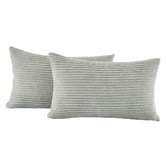 Violette Casa Gracie Rectangular Corduroy Velvet Cushion Covers