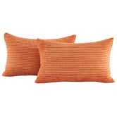 Violette Casa Gracie Rectangular Corduroy Velvet Cushion Covers