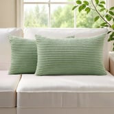 Violette Casa Gracie Rectangular Corduroy Velvet Cushion Covers