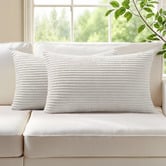 Violette Casa Gracie Rectangular Corduroy Velvet Cushion Covers