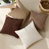 Violette Casa Dakota Chenille Cushion Covers