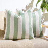 Violette Casa Stripe Cymon Square Outdoor Cushion Covers