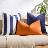 Violette Casa Stripe Cymon Square Outdoor Cushion Covers