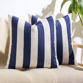 Violette Casa Stripe Cymon Square Outdoor Cushion Covers