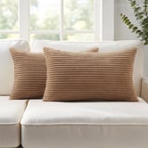 Violette Casa Gracie Rectangular Corduroy Velvet Cushion Covers