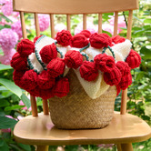 Violette Casa Thalia Rosebud Knitted Throw