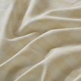 Violette Casa Oatmeal Gingham Washed Cotton Quilt Cover Set
