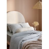 Violette Casa Sage Gingham Washed Cotton Quilt Cover Set