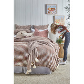 Violette Casa Gingham Washed Cotton Sheet Set