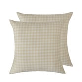 Violette Casa Gingham Washed Cotton European Pillowcases