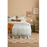Violette Casa Gingham Washed Cotton European Pillowcases