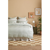 Violette Casa Gingham Washed Cotton European Pillowcases