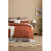 Violette Casa Gingham Washed Cotton European Pillowcases