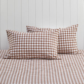 Violette Casa Gingham Washed Cotton Standard Pillowcases