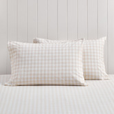 Violette Casa Gingham Washed Cotton Standard Pillowcases