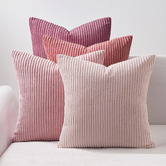 Violette Casa 4 Piece Brea Corduroy Velvet Cushion Cover Set