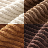 Violette Casa 4 Piece Ardian Corduroy Velvet Cushion Cover Set