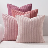 Violette Casa 4 Piece Ardian Corduroy Velvet Cushion Cover Set